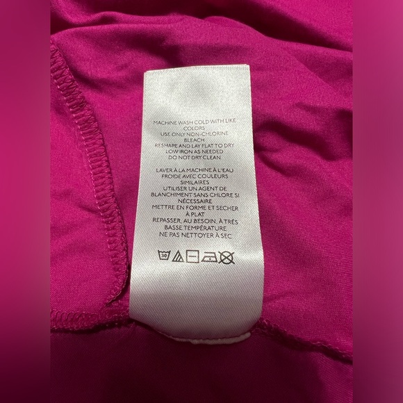 Anthropologie Asymmetrical Ruffle Cami Tank Top Hot Pink Raspberry Size … - Picture 9 of 10